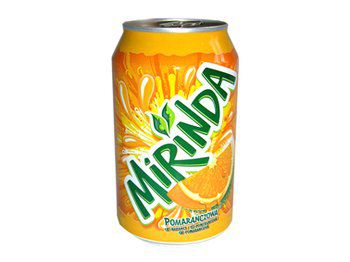 Mirinda orange plechovka 0,33l